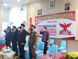 Bupati Samosir Bersama Forkompimda Ikuti Upacara Hari Kesaktian Pancasila Secara Virtual
