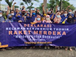 Relawan Kerja Erick Thohir Banten Deklarasi