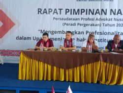 Memorandum Danau Toba, Seruan Dari Rapimnas Peradi Pergerakan